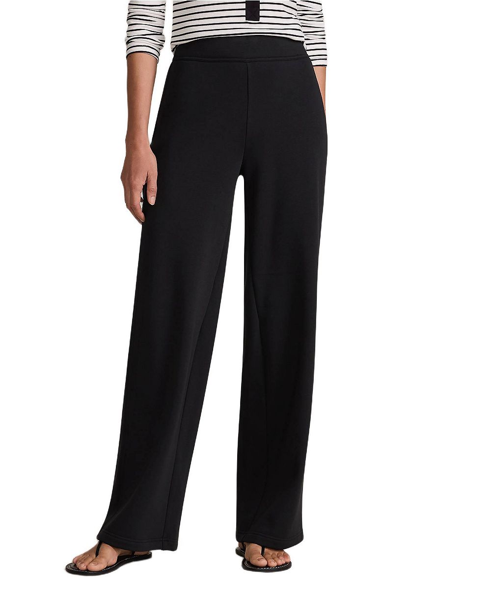 Женские брюки Lands' End Serious Sweats High Rise Fleece Lined Straight Leg