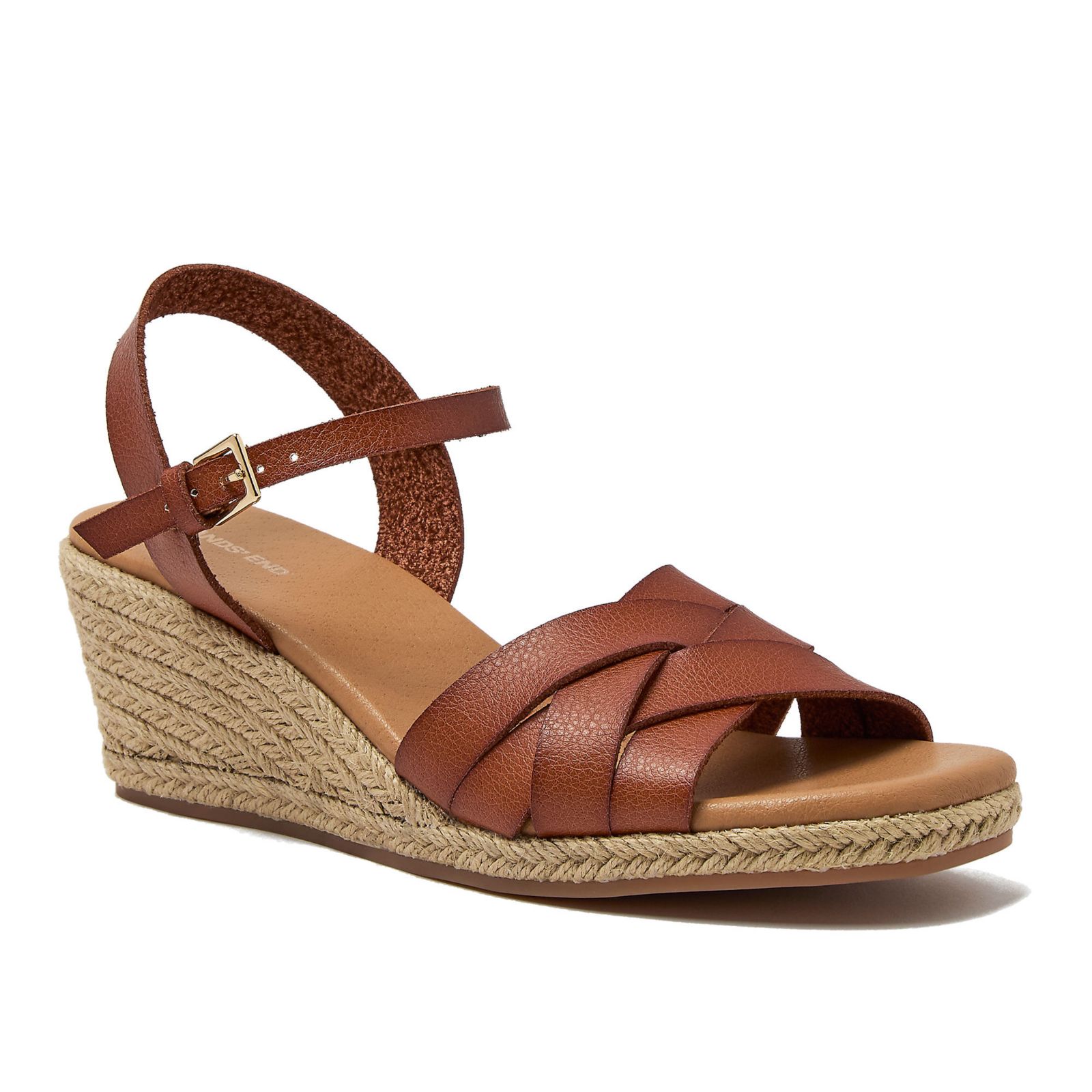 Lands' End Women's Espadrille Wedge Sandals