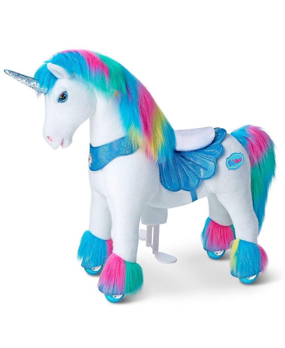 PonyCycle Model Y игрушка-каталка единорог Rainbow для детей 4-7 лет