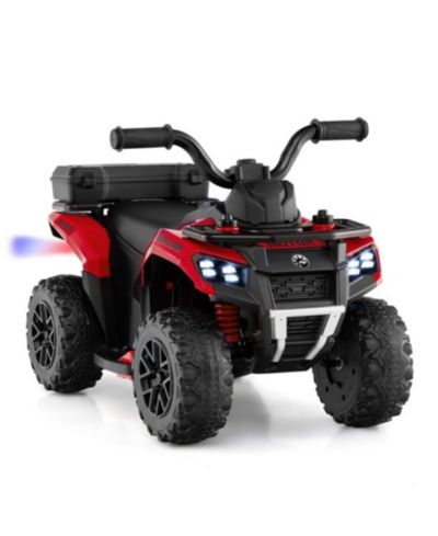 Sugift 6V Kids Ride-On ATV with Spray Function and Music, 27"L x 16"W x 17"H, Ages 18+ Months