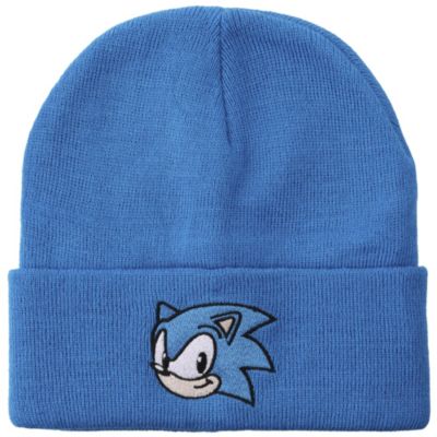 Sonic The Hedgehog Men's Chucky Text Embroidery Acrylic Knit Standard Cuff Beanie