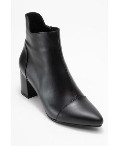 Forever & Always Shoes Женские кожаные ботильоны Gael Block Heel