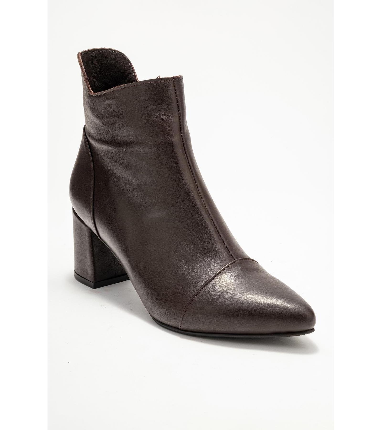 Forever & Always Shoes Женские кожаные ботильоны Gael Block Heel