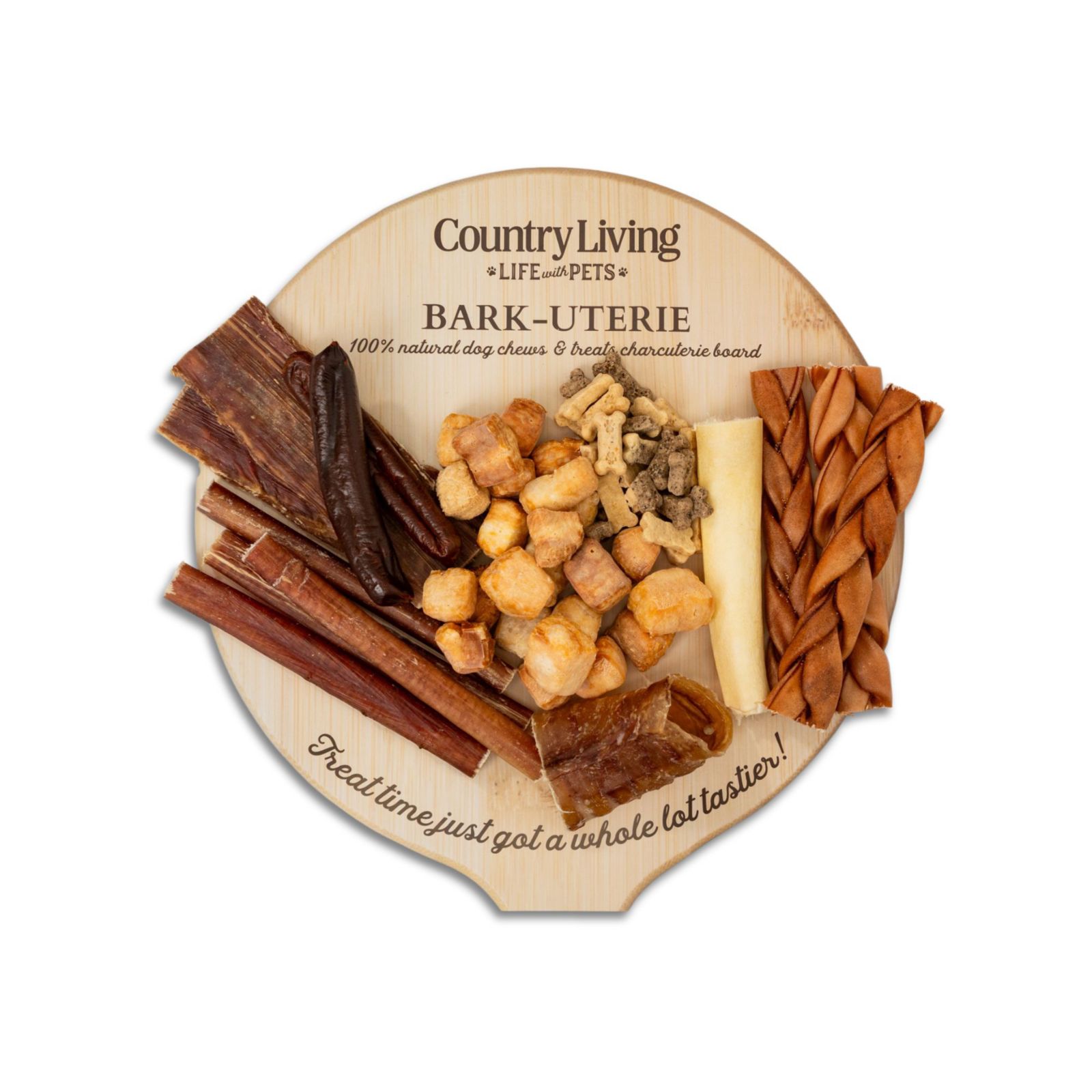 Country Living Натуральные лакомства для собак Bark-Uterie Board – ассорти из мясных деликатесов