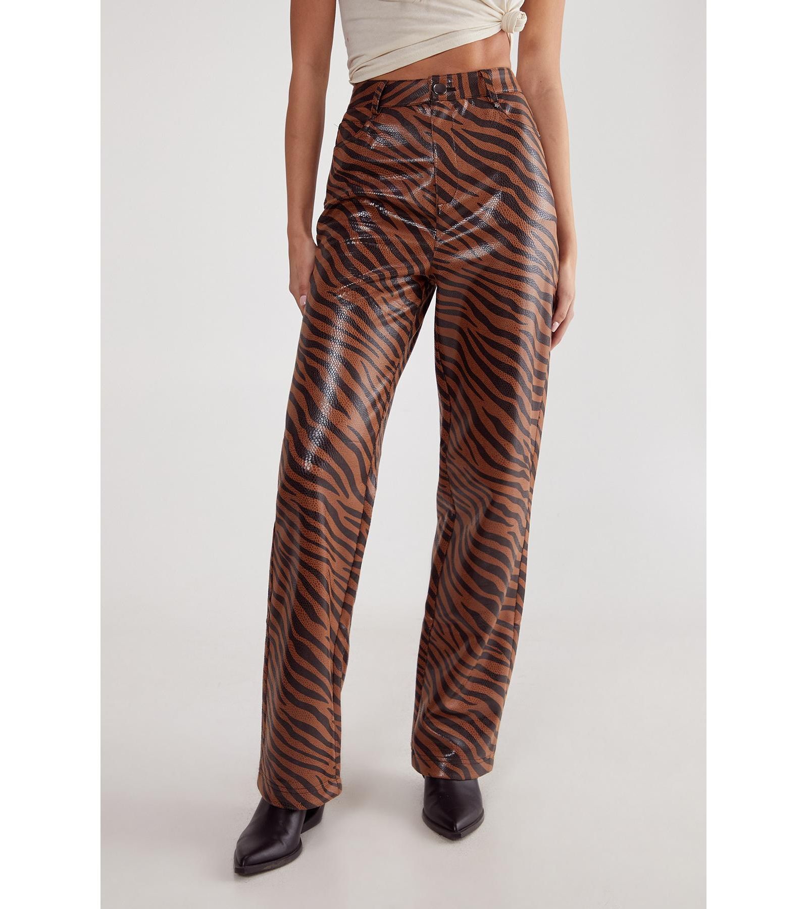 Женские брюки Nasty Gal Zebra с прямыми штанинами