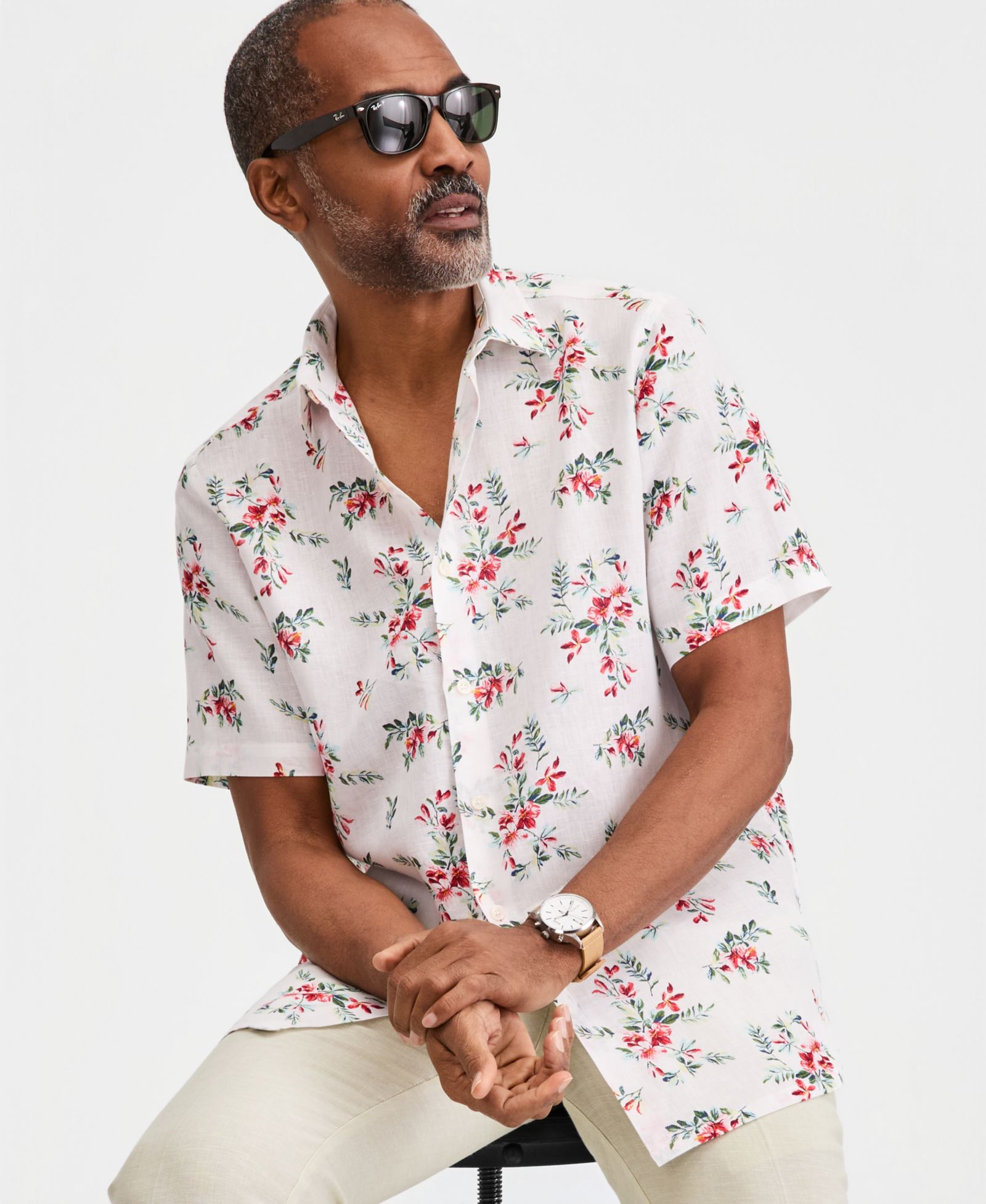 Club Room Men's Short-Sleeve Linen Shirt, Macy's Exclusive