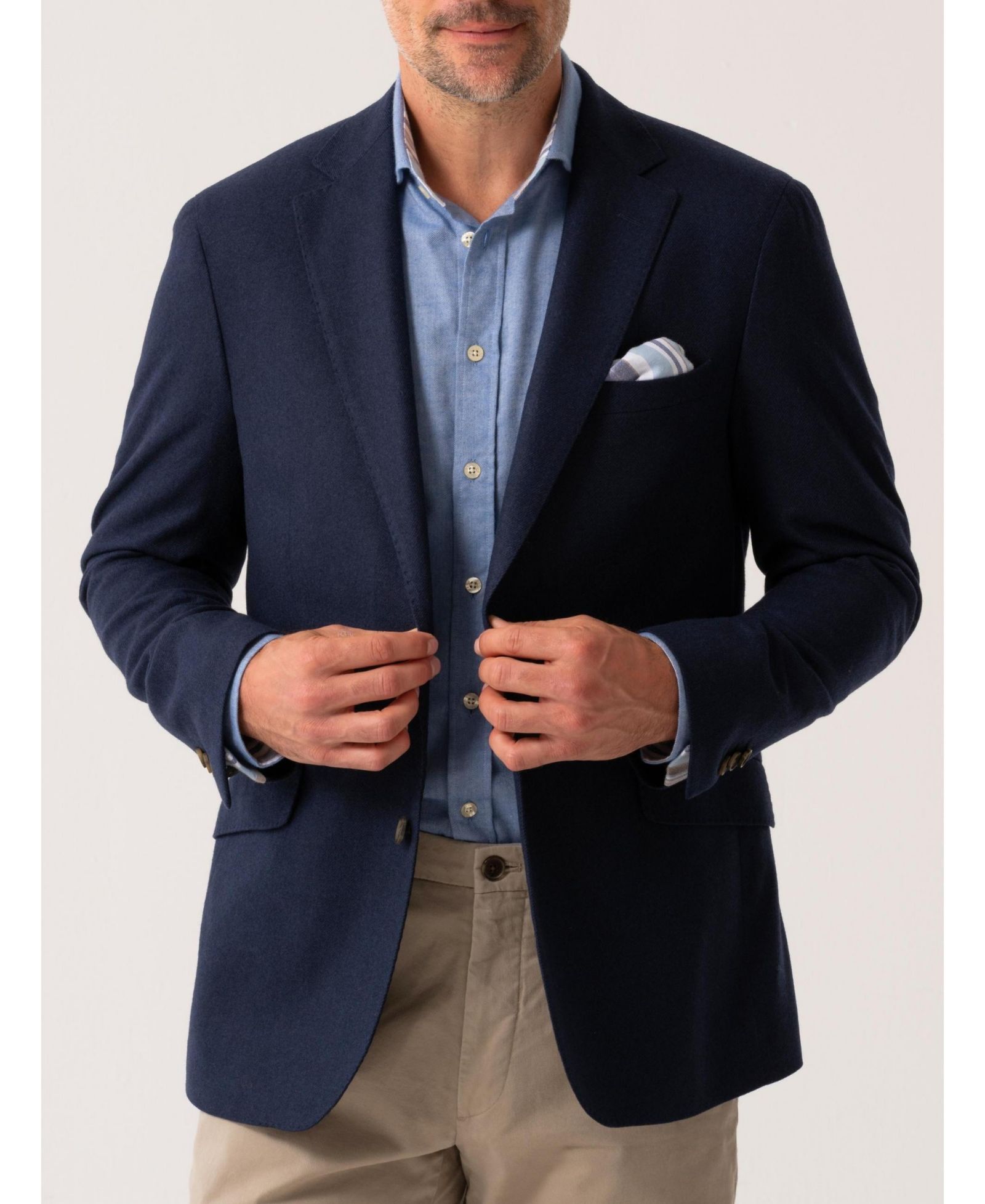 Koy Clothing Classic Wool and Cashmere Blend Blazer