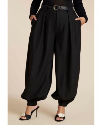 ELOQUII Women's Balloon Trouser With Pleats