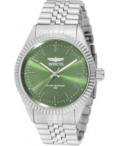 Invicta Мужские часы Specialty Quartz 49313 с зеленым циферблатом