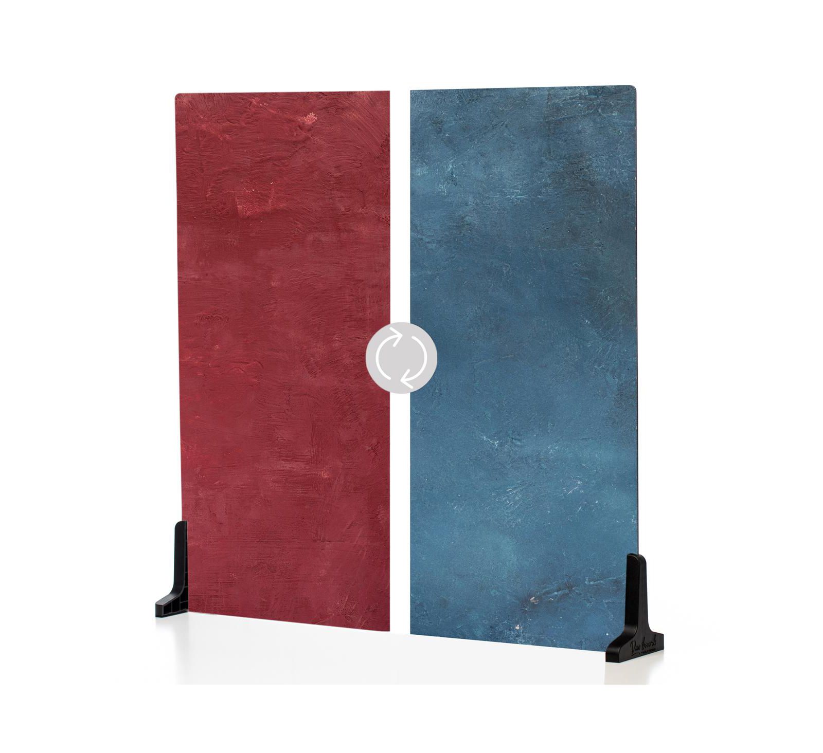 Двусторонний фон V-FLAT WORLD 24x24" Duo-Board, Cobalt Blueberry/Cranberry Crimson