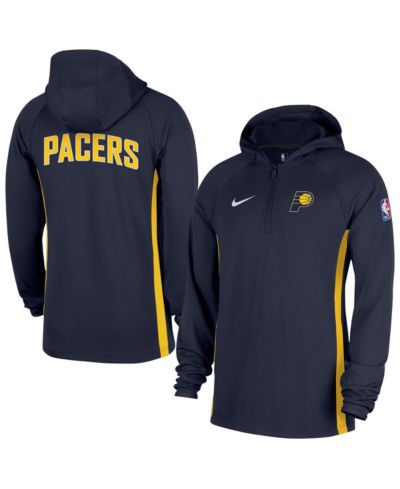 Мужская толстовка-худи Nike Navy Indiana Pacers Authentic On Court Zone Quarter-Zip Dri-FIT