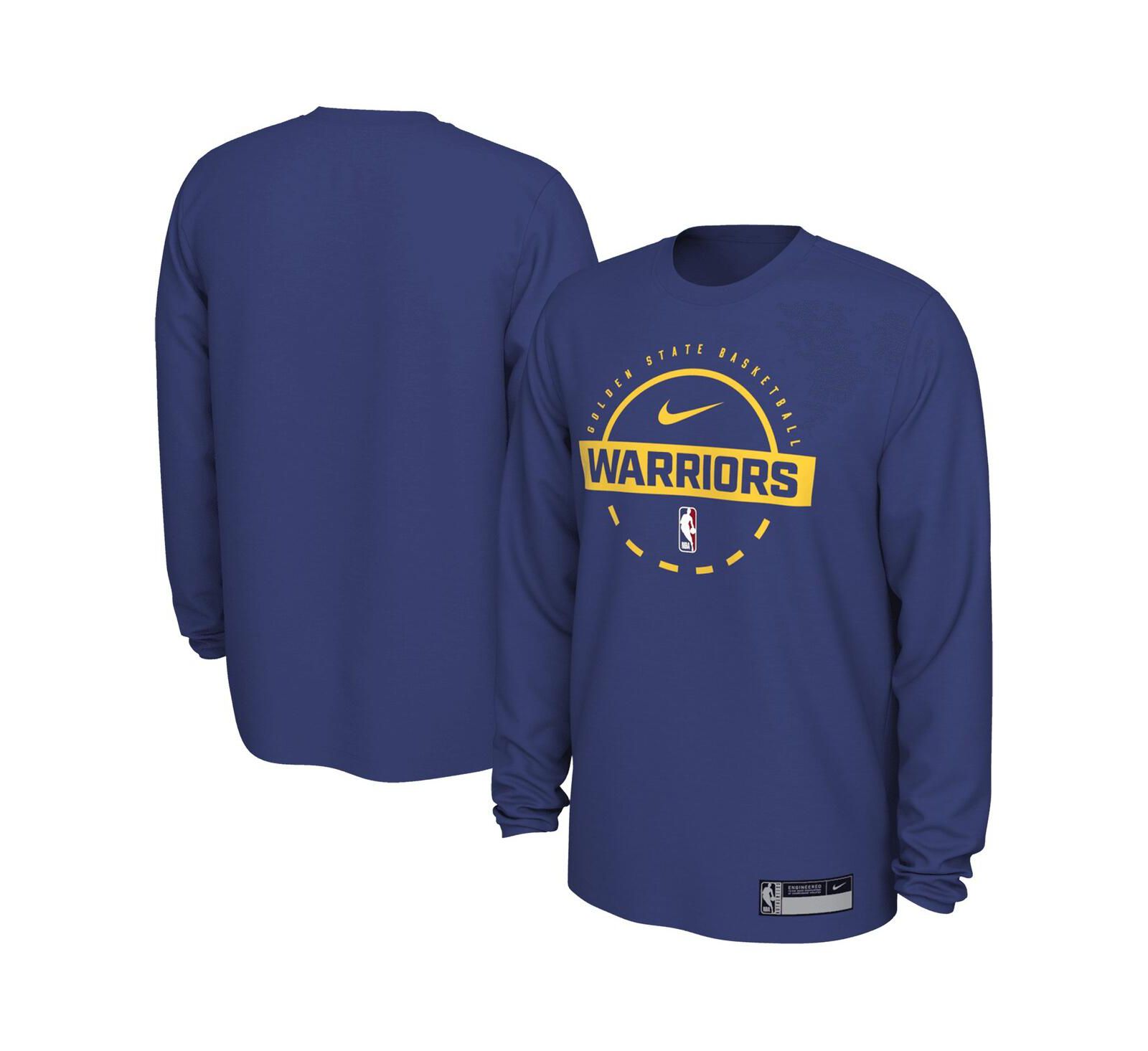 Nike Men's Royal Golden State Warriors 2025/26 On-Court Flare Performance Practice Long Sleeve T-Shirt