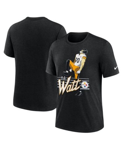 Nike Men's T.J. Watt Heather Black Pittsburgh Steelers Player Graphic T-Shirt