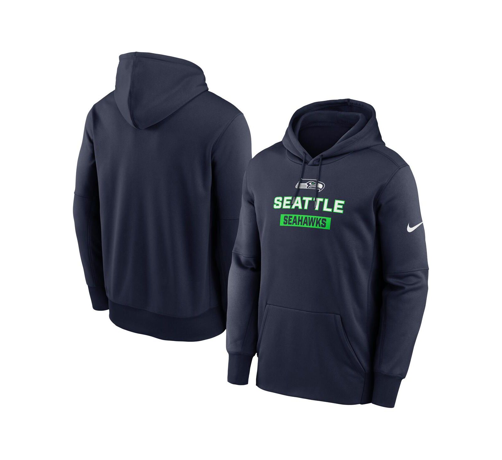 Nike Мужское худи Nike Performance Seattle Seahawks Toss Sweep в цвете College Navy