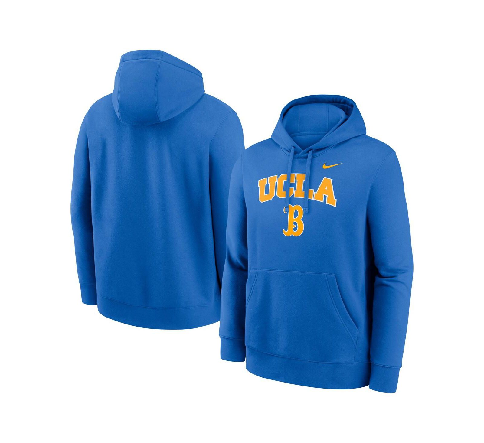 Мужское худи Nike Blue UCLA Bruins Club Fleece Arch Pullover