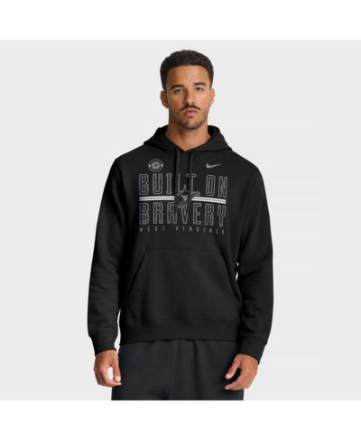 Nike Мужское черное худи Club Fleece West Virginia Mountaineers