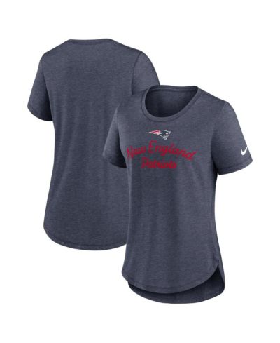 Nike Women's Navy New England Patriots Script Tri-Blend T-Shirt
