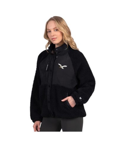 Женская куртка Starter Black Philadelphia Eagles On the Ball Sherpa