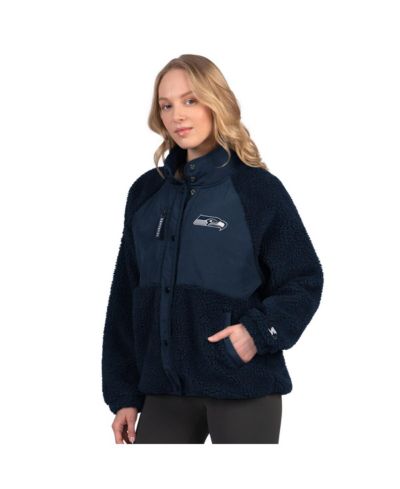 Женская куртка Starter College Navy Seattle Seahawks On the Ball Sherpa