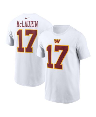 Nike Men's Terry McLaurin White Washington Commanders Super Bowl Era Name & Number T-Shirt