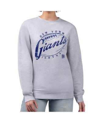 Женская флисовая толстовка G-III 4Her by Carl Banks Gray с графикой New York Giants