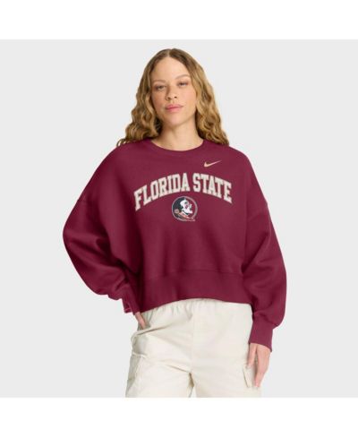 свитшот Nike Женский Garnet Florida State Seminoles Oversized Phoenix Arch