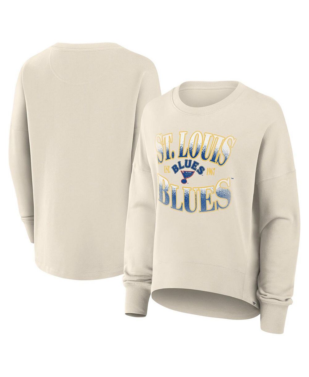Fanatics женская винтажная оверсайз толстовка St. Louis Blues, цвет крем
