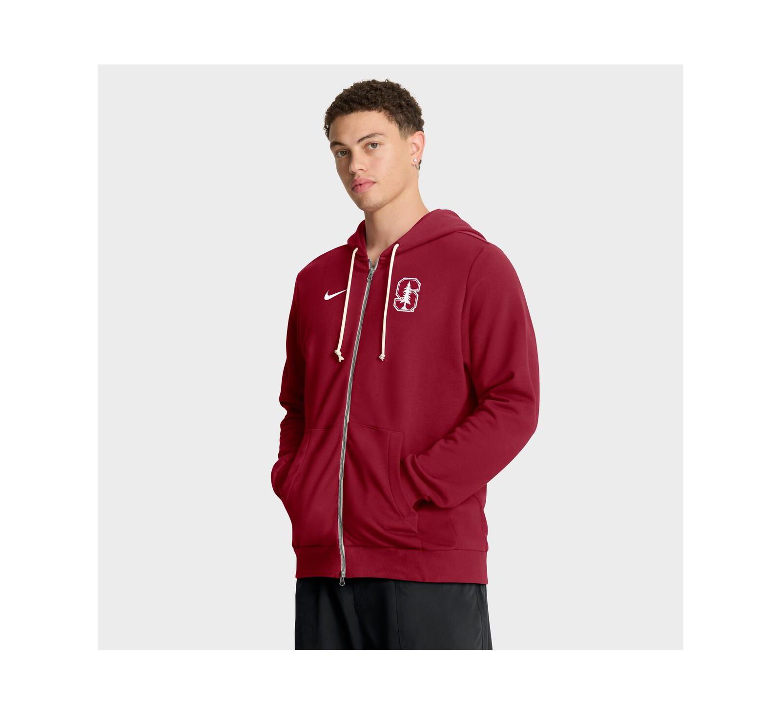 Худи Nike Men's Cardinal Stanford Cardinal 2025 Sideline Standard Issue Dri-FIT Full-Zip