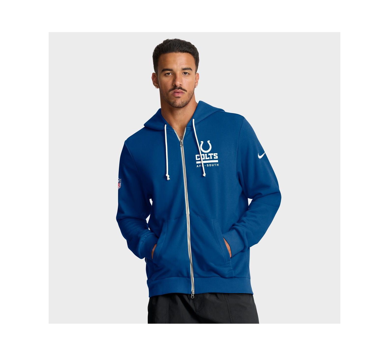 Мужское худи Nike Royal Indianapolis Colts Sideline Standard Issue Utility Player Dri-FIT Full-Zip