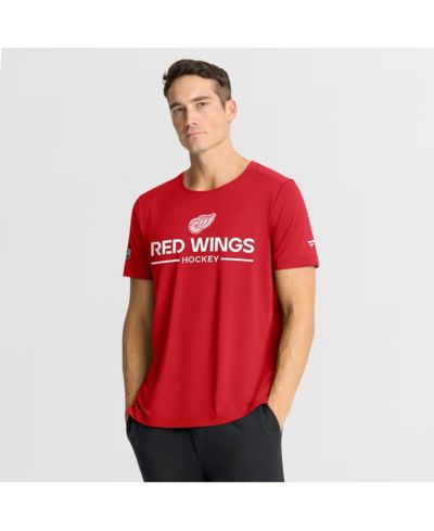 Мужская футболка Fanatics Red Detroit Red Wings Authentic Pro Centennial Rink Tech