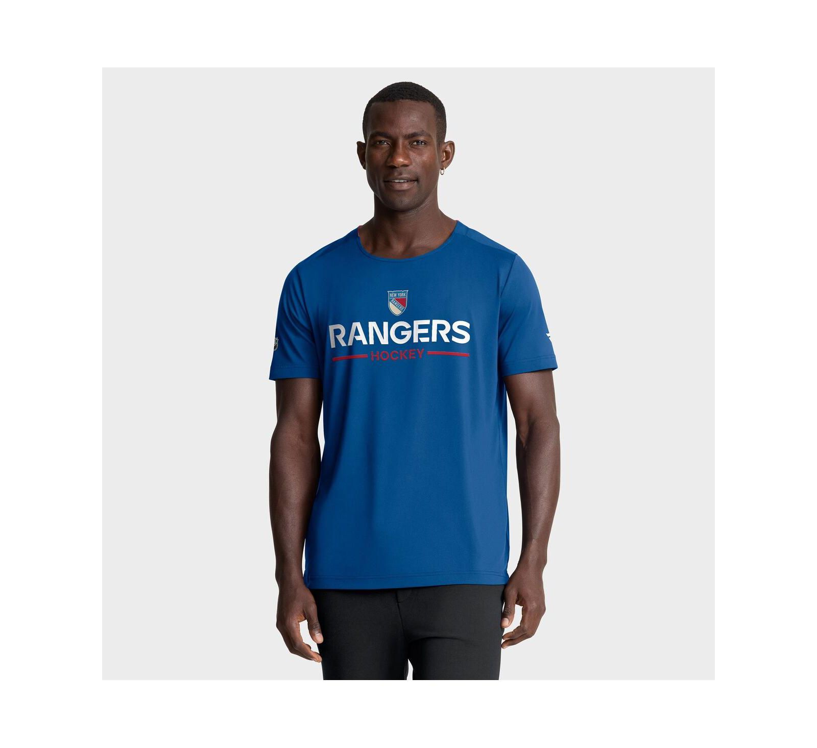 Fanatics Мужская футболка New York Rangers Authentic Pro Rink Centennial Tech, синяя