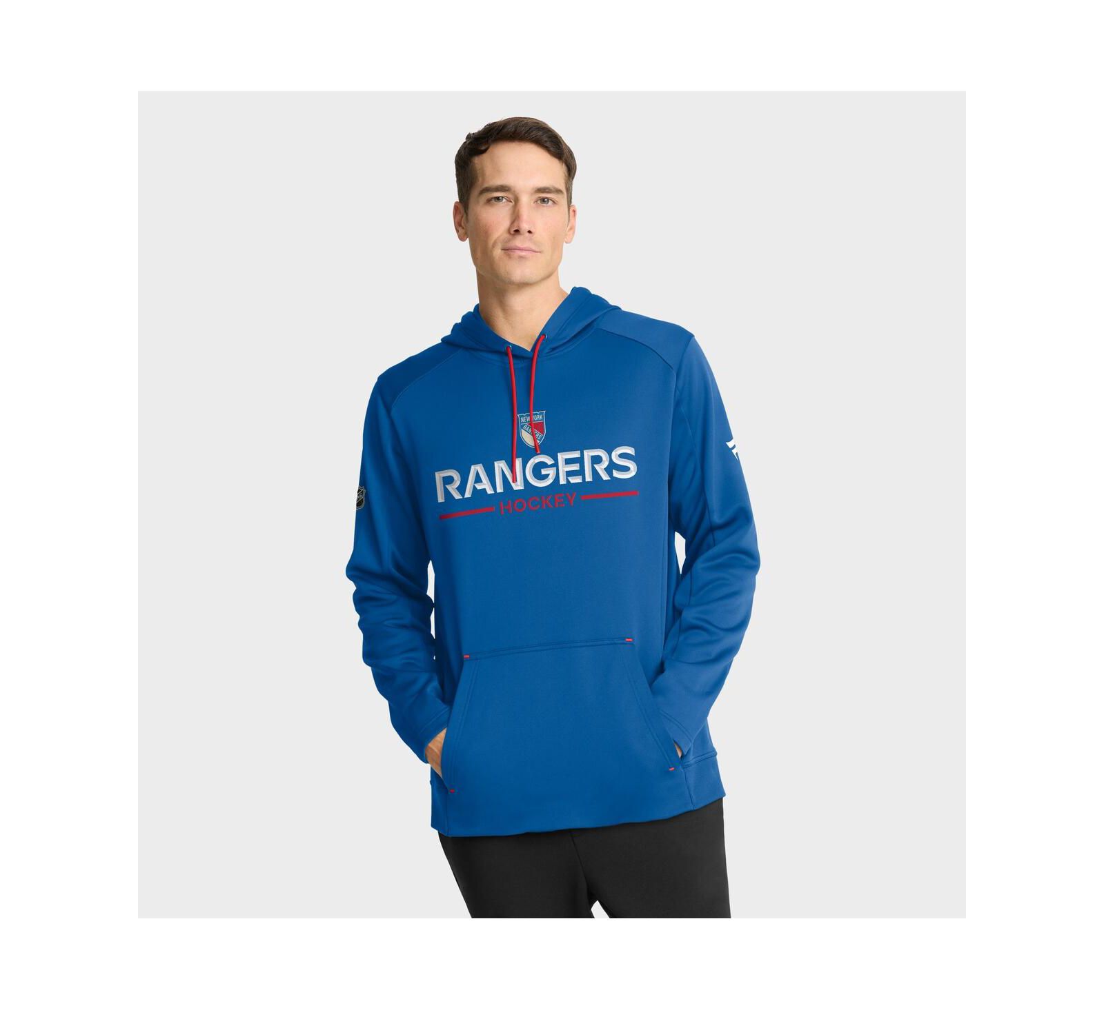 Мужское худи Fanatics New York Rangers Authentic Pro Rink Centennial, синее