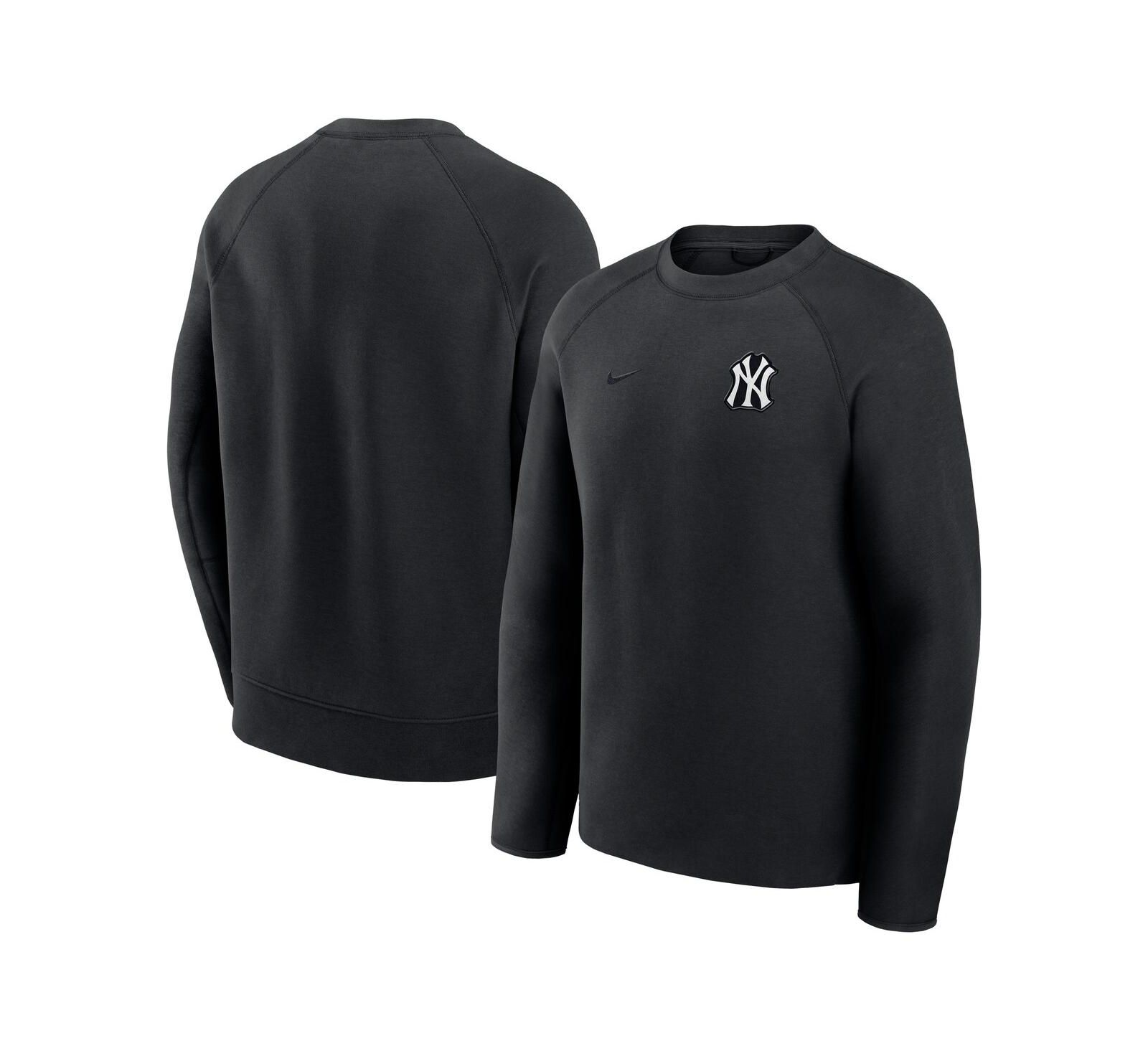 Мужской свитшот Nike Tech Fleece Raglan Black New York Yankees