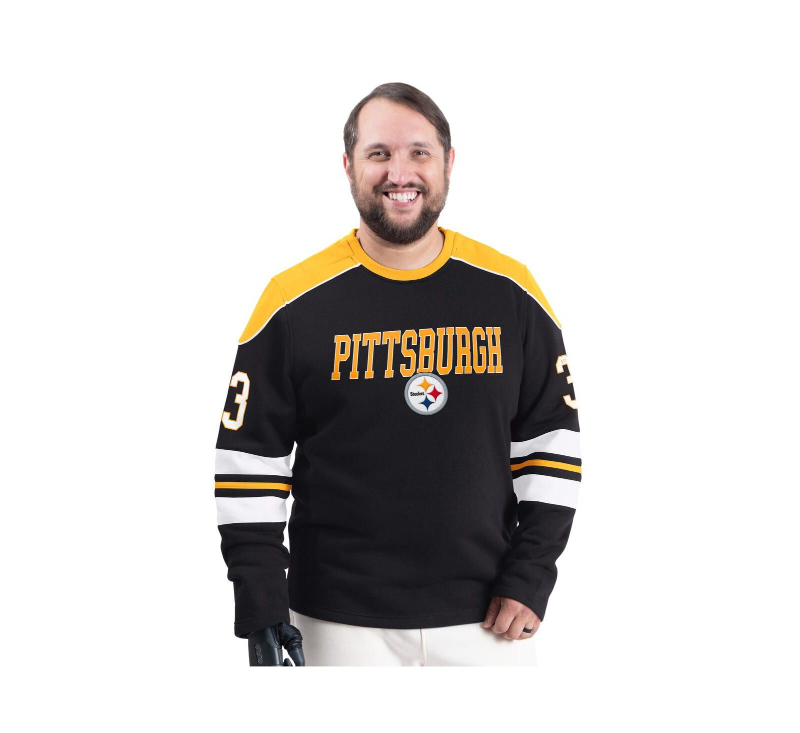 Мужское свитшот G-III Sports by Carl Banks Pittsburgh Steelers Black