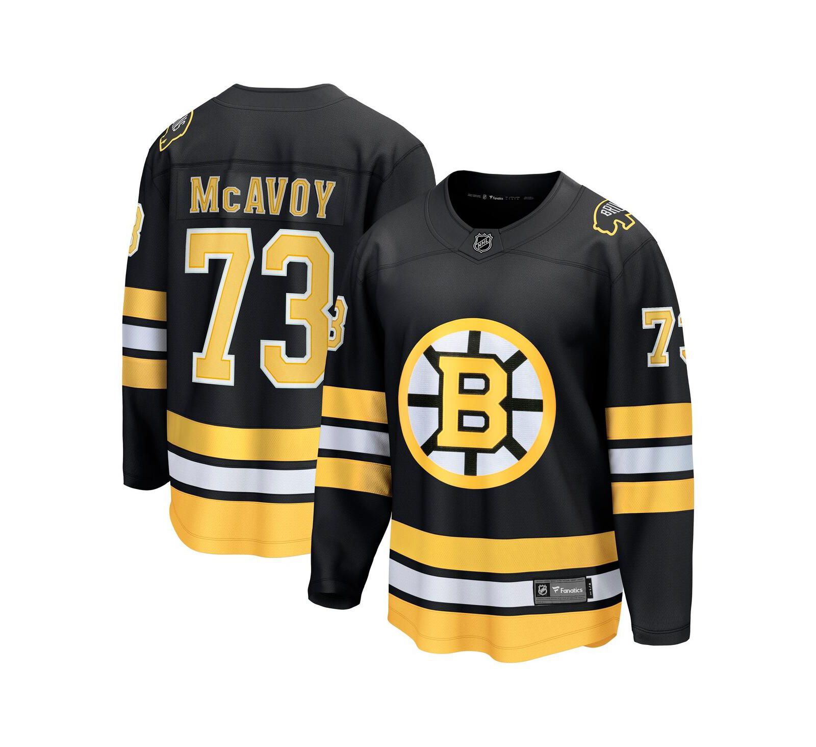 Мужская джерси Fanatics Charlie McAvoy Black Boston Bruins Home Breakaway Player