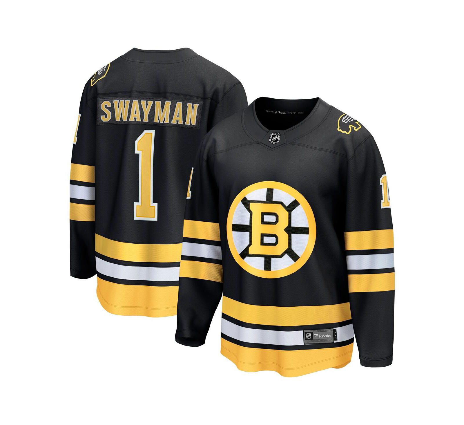 Fanatics Men's Jeremy Swayman Black Boston Bruins Home Breakaway Player Jersey