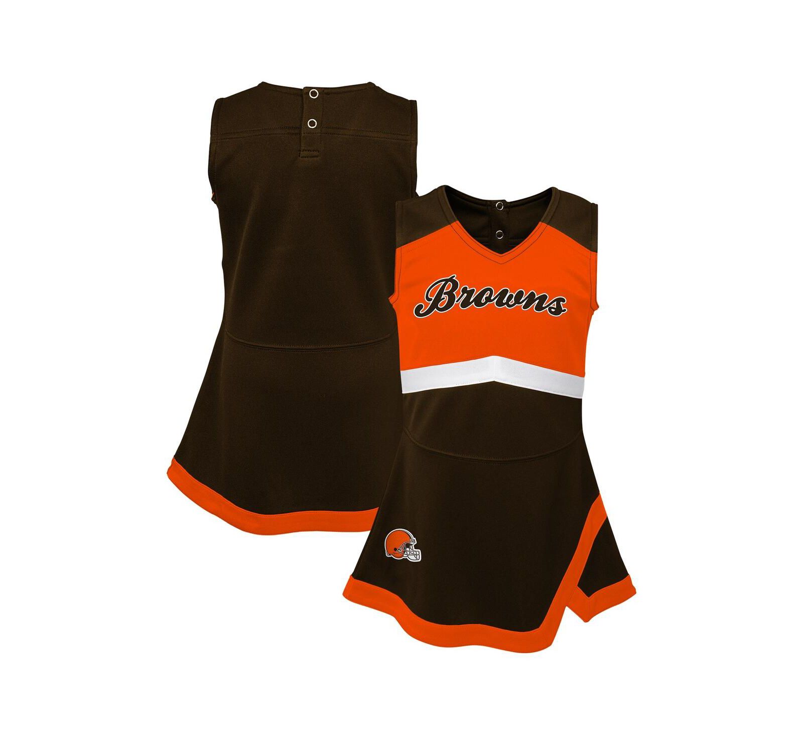 Outerstuff Детская одежда для малышей 2-piece Brown Cleveland Browns Cheer Captain платье с панталончиками