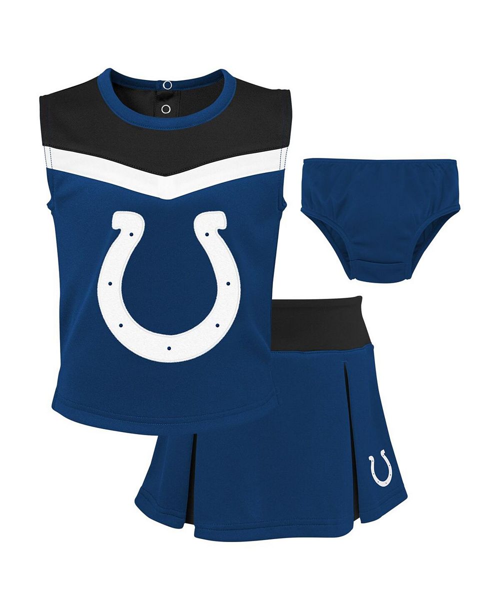 Детский набор Outerstuff для девочек 2-в-1 Indianapolis Colts Spirit Cheer с шортами