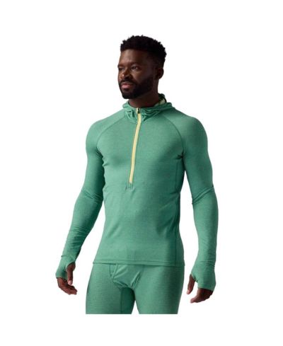 Мужской топ Backcountry Pines Microgrid Ultra-Lt Baselayer Zip Scuba Lightweight Long Underwear