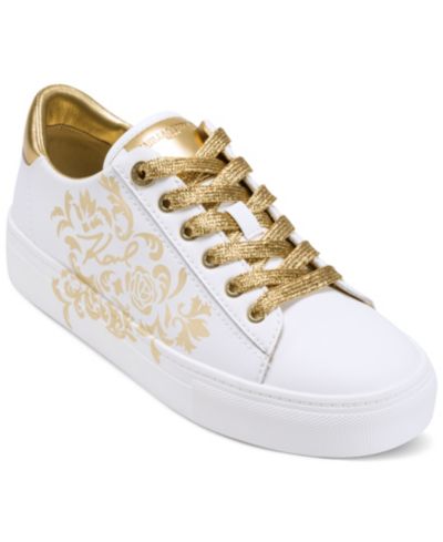 KARL LAGERFELD PARIS Women's Cate Rococo Lace Up Sneakers
