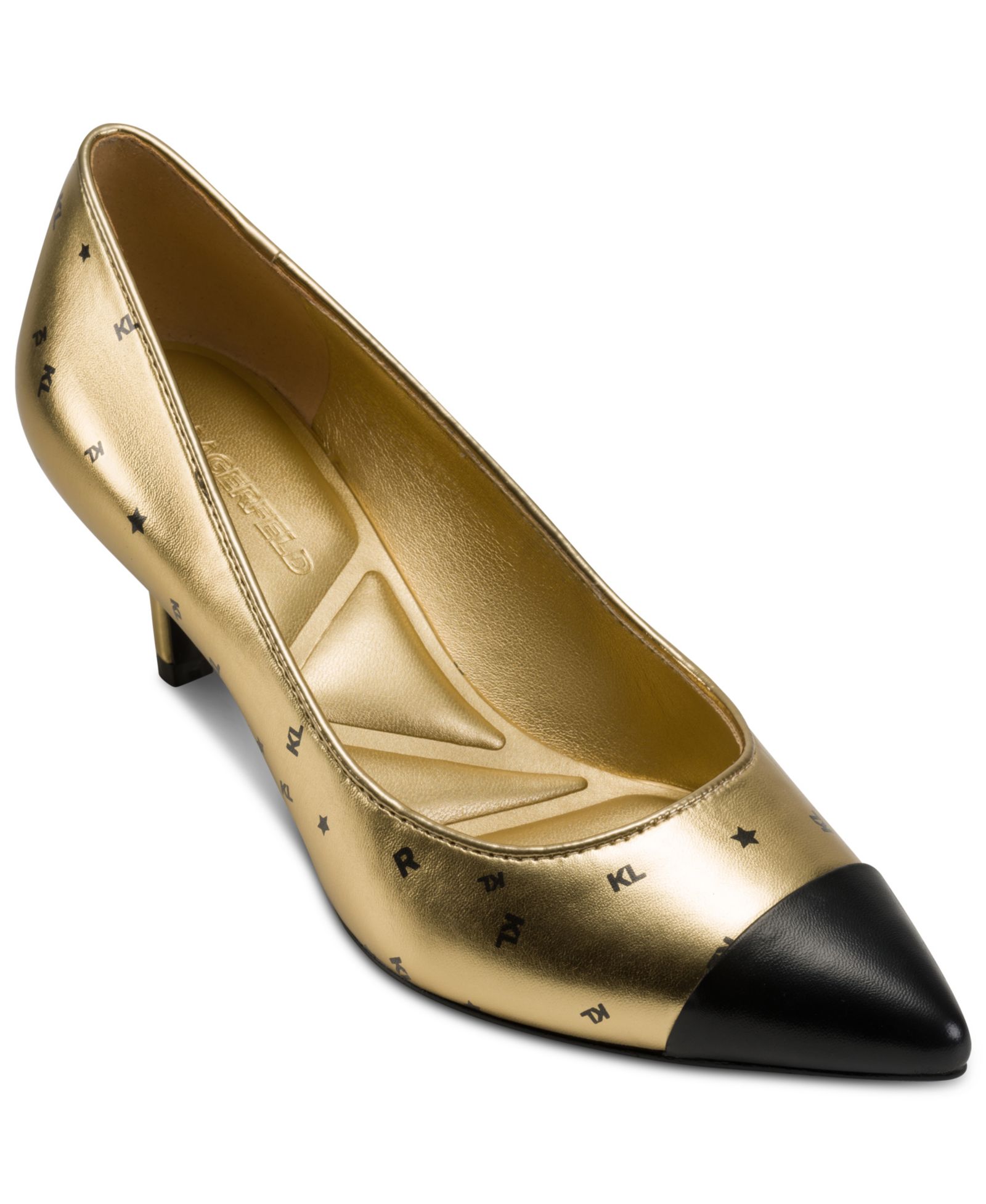 KARL LAGERFELD PARIS Women's Riaz Mid Pumps