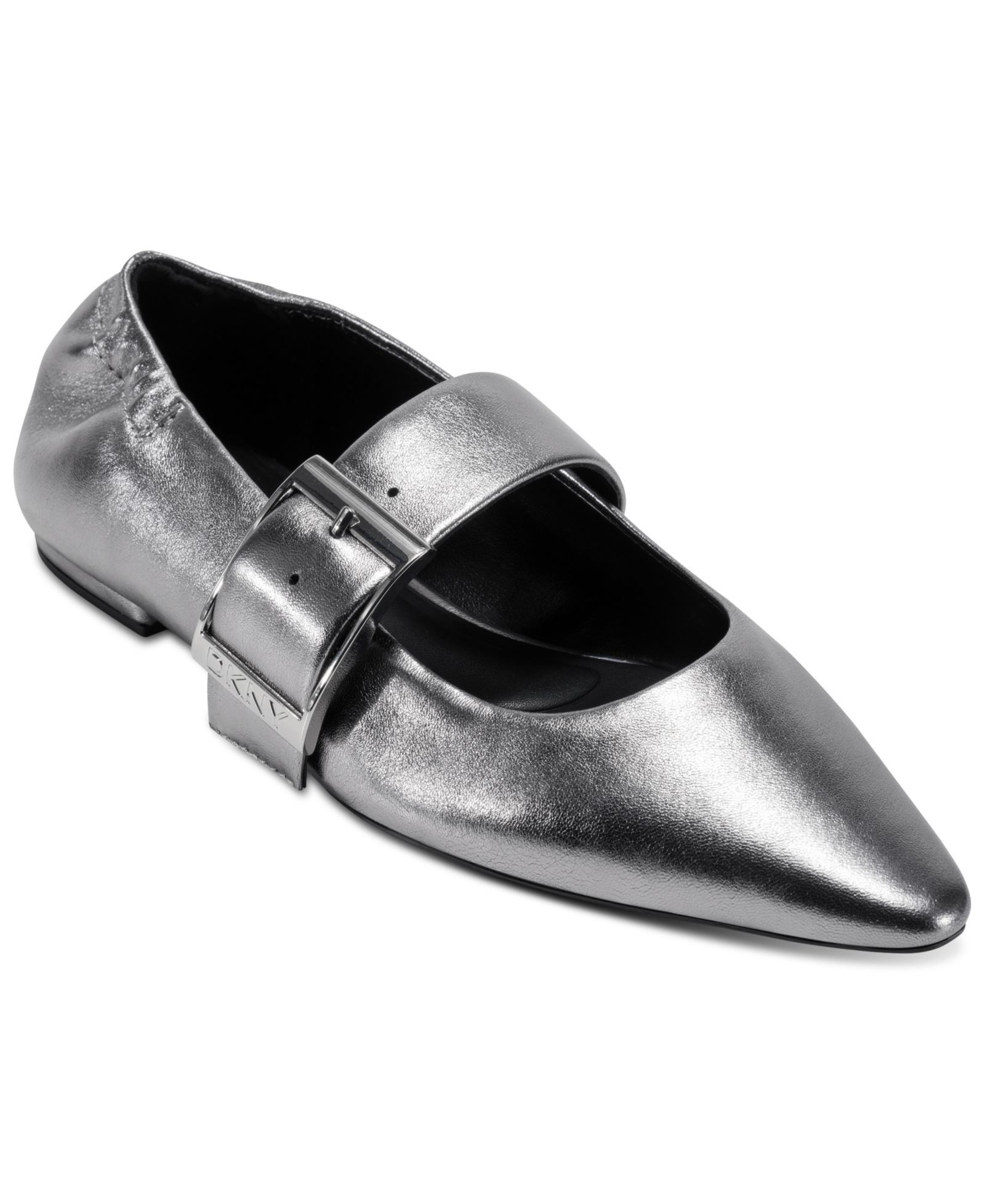 DKNY Women's Cormic Buckle Pointed Toe Flats