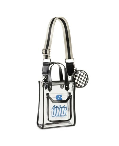 WEAR by Erin Andrews North Carolina Tar Heels Clear Stadium Coin Pouch with Crossbody Purse