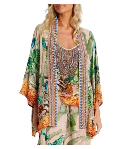 La Moda Clothing Women's short Kaia Cape Duster