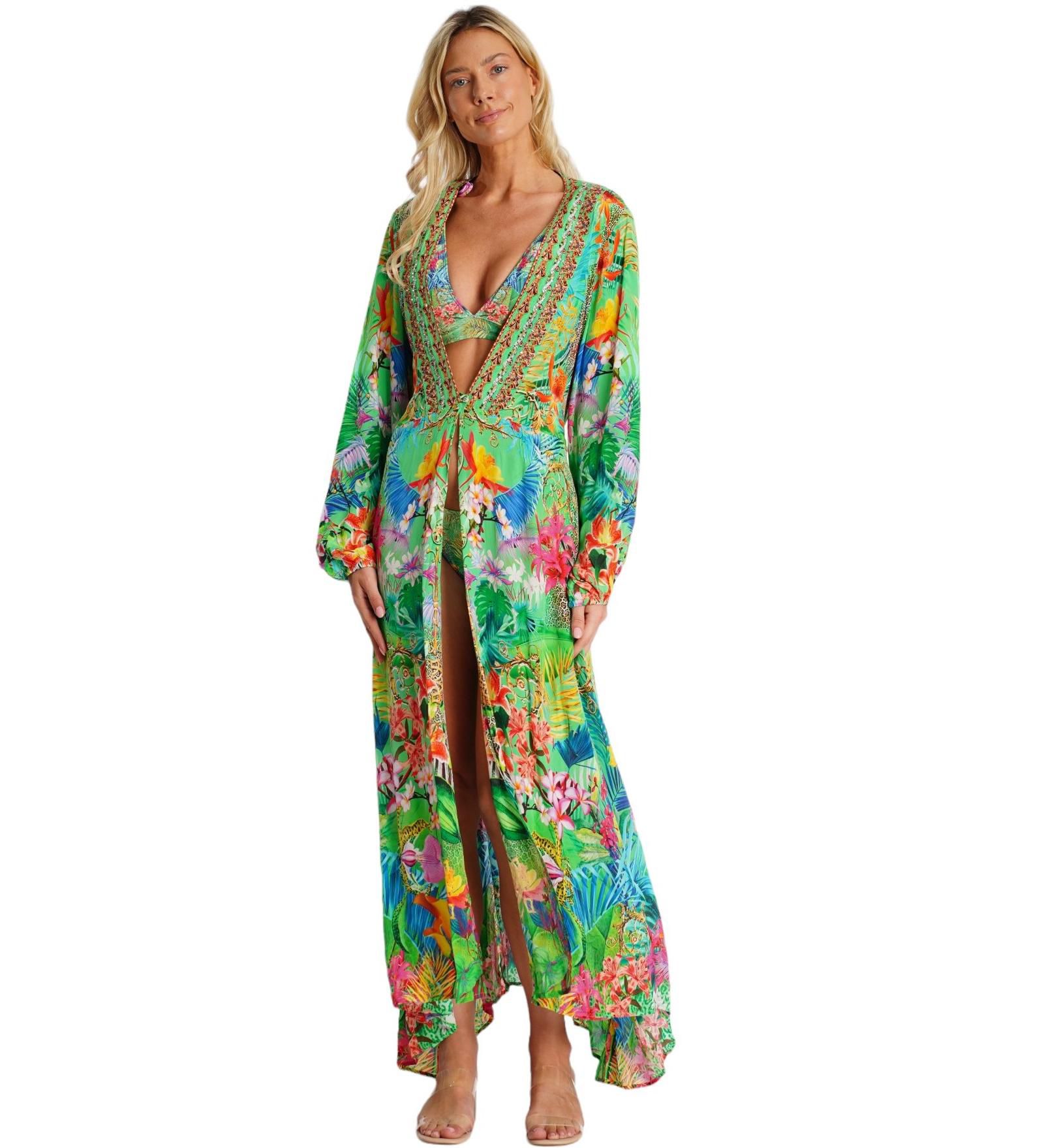 Женское платье La Moda Clothing Rossie Maxi с поясом и запахом