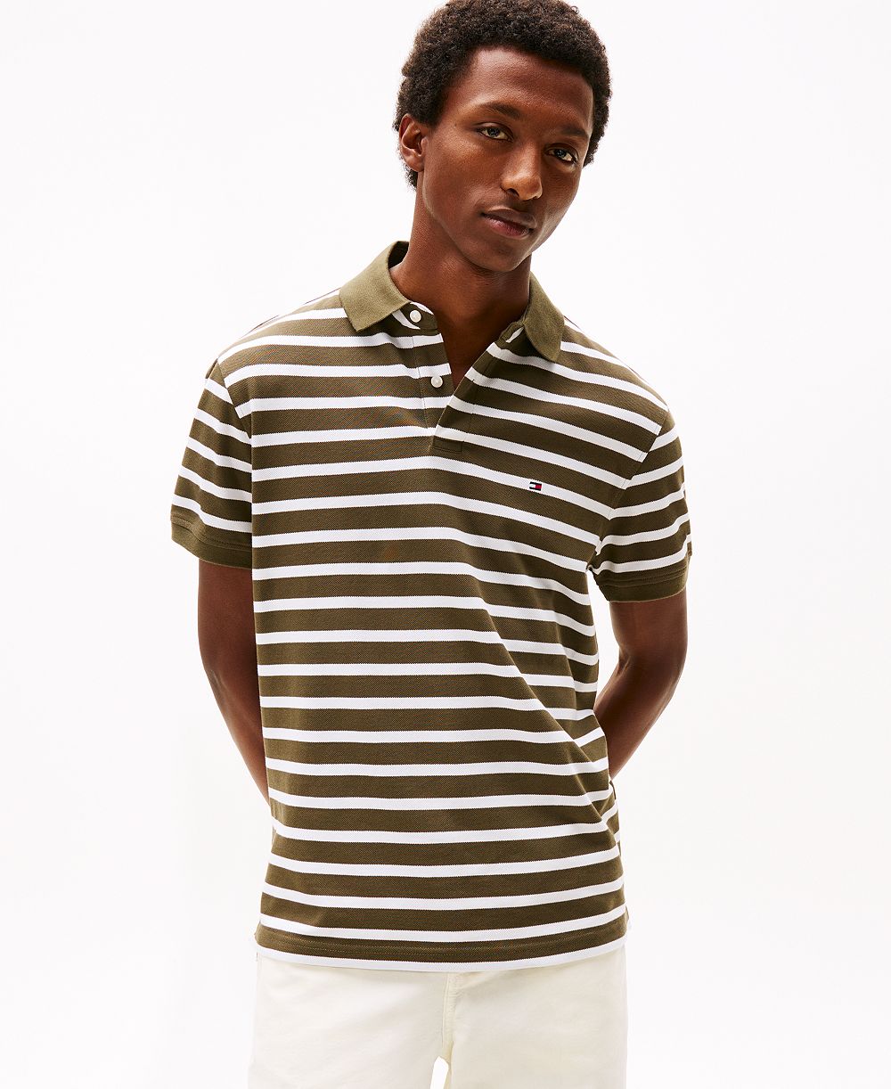 Tommy Hilfiger Мужские хлопковые Polo рубашки Classic Fit 1985