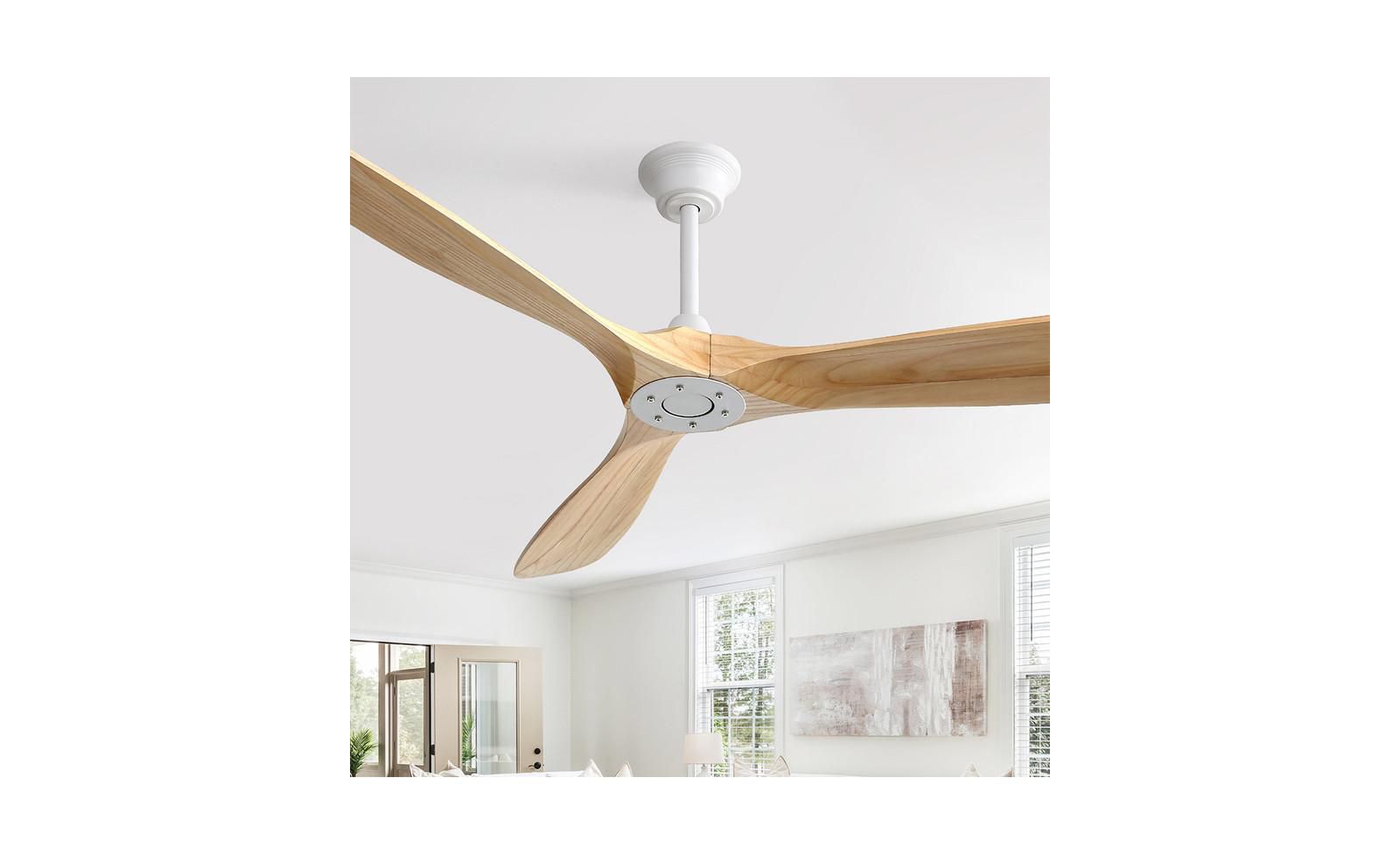 Sofucor потолочный вентилятор 60-inch Modern White с пультом управления