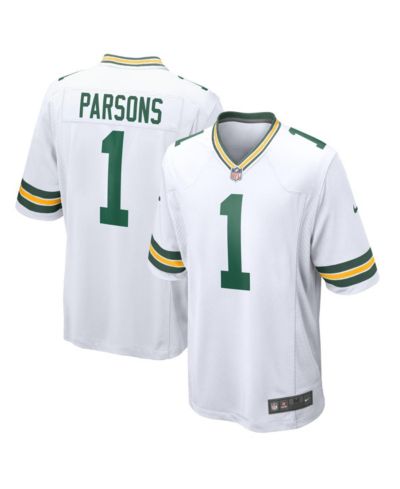 Nike Men's Micah Parsons White Green Bay Packers Game Player Jersey