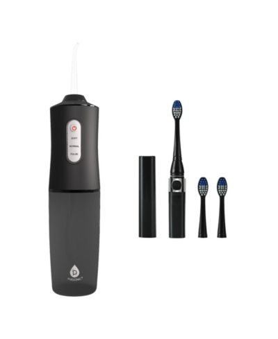 Pursonic Water Flosser & Portable Sonic Toothbrush Oral Care Bundle - Complete On-the-Go Dental Hygiene Kit