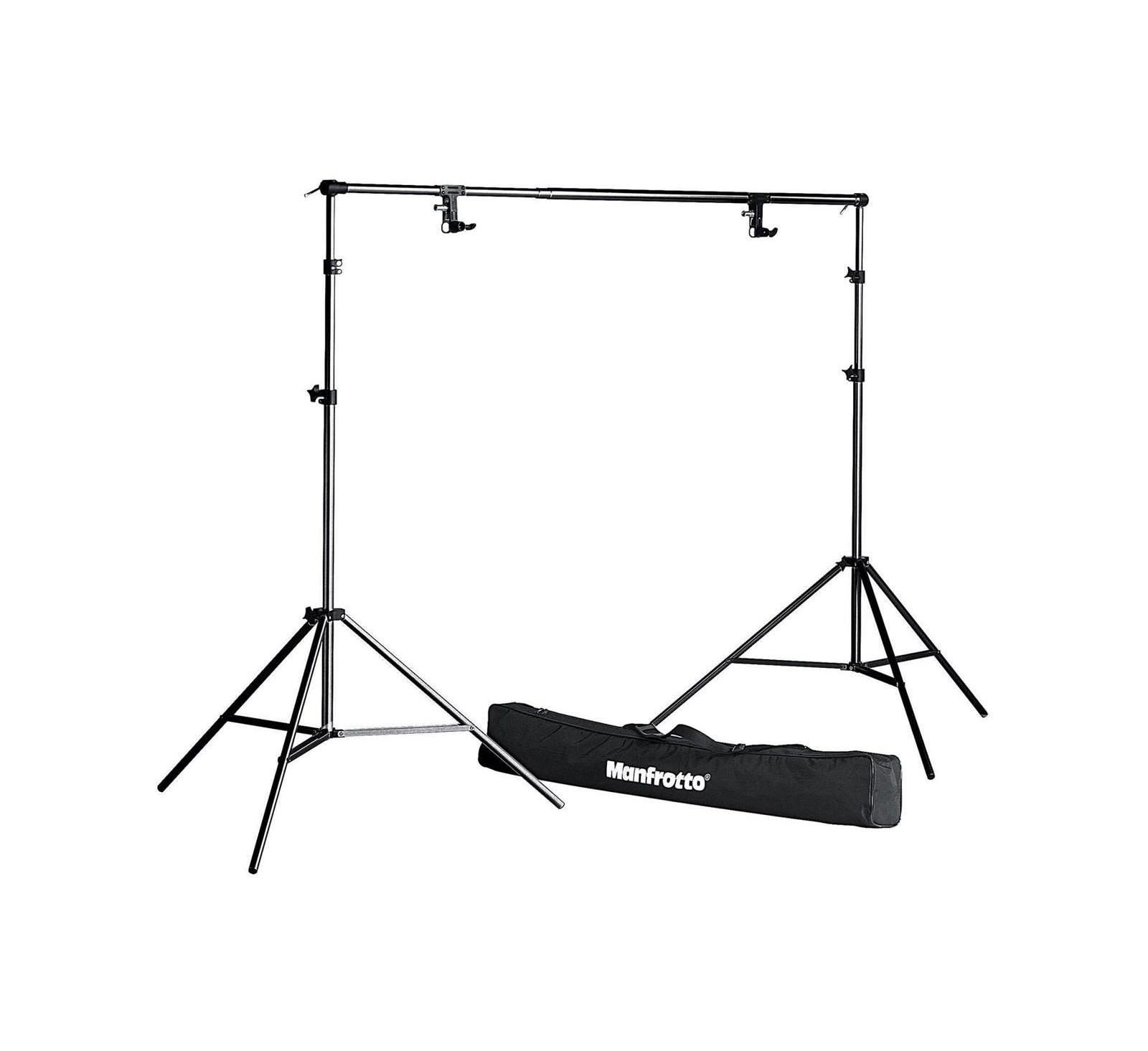 Manfrotto Black Free Standing Background Support System, with Crossbar and Stands